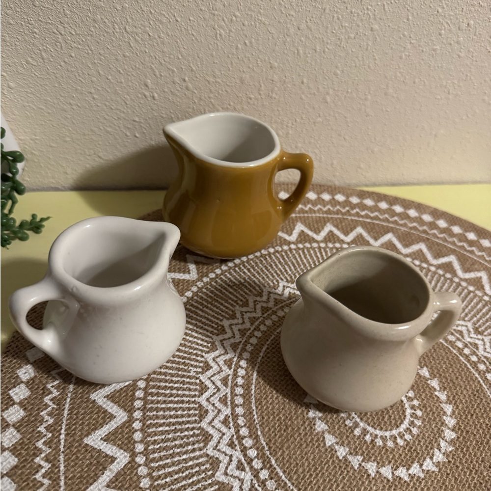 H.F. Coors set of 3 vintage creamers Chefsware 150 & 151